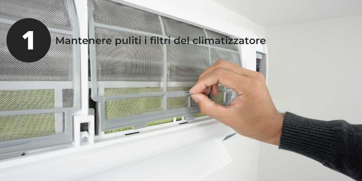 Asma allergica - filtri climatizzatore puliti